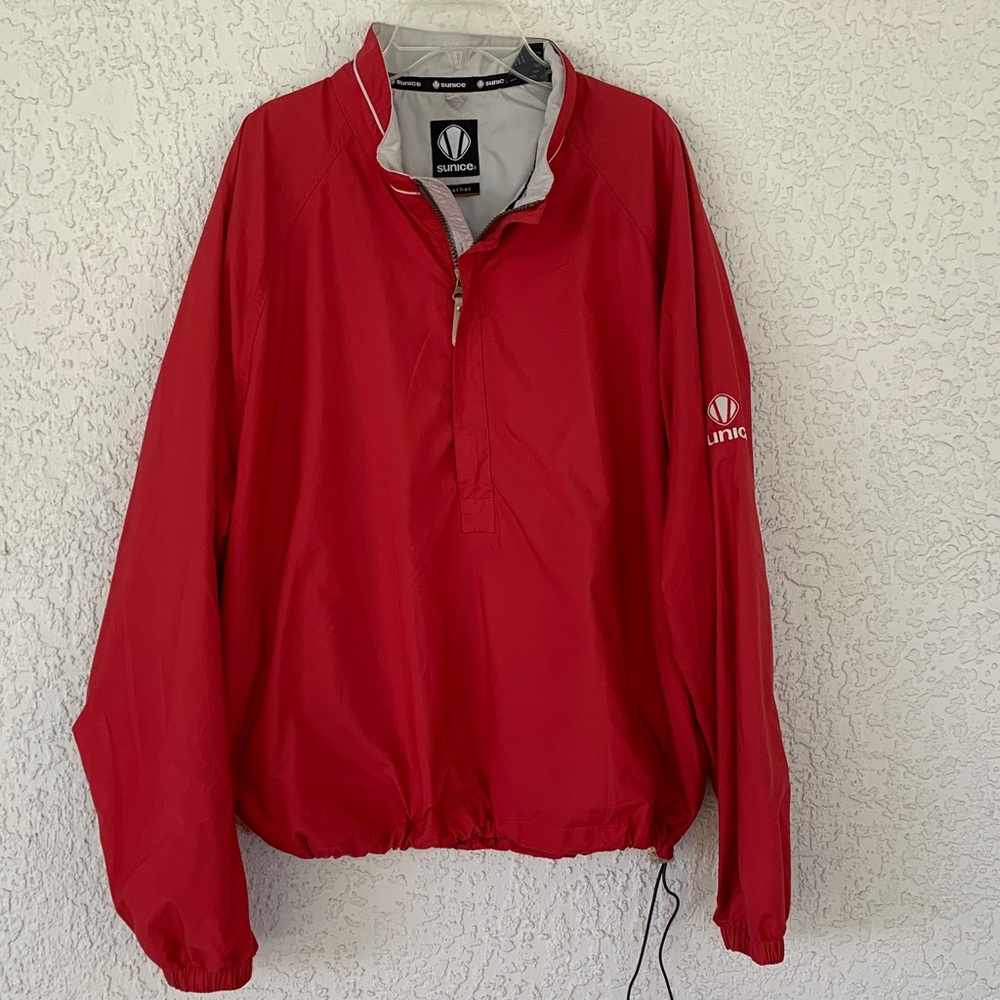 Sunice Men's Vibrant Red Windbreaker size M